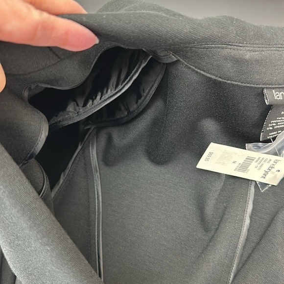 Lane Bryant Black One Button Closure Stretch Blazer Sz 14 Office Career - Picture 7 of 14